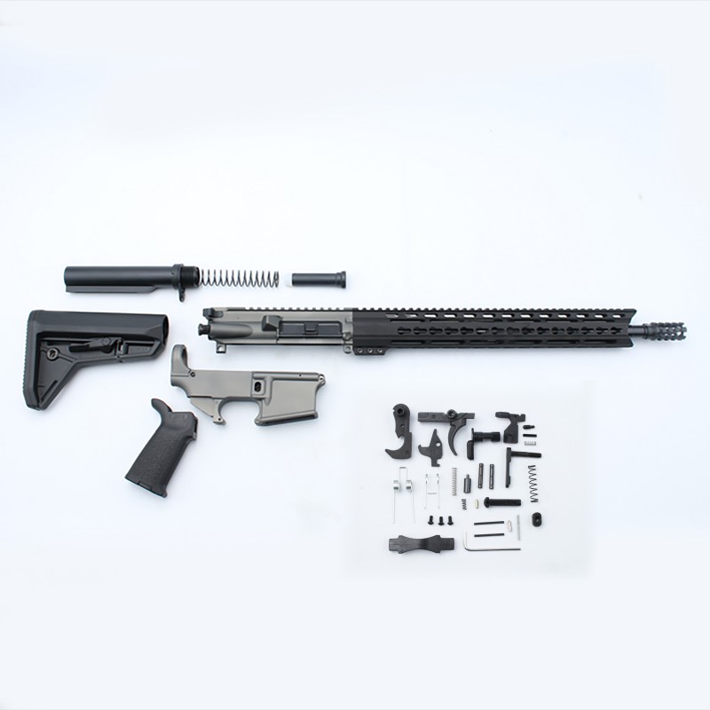 AR-15 Rifle Build Kit with Custom Made in USA Complete Upper