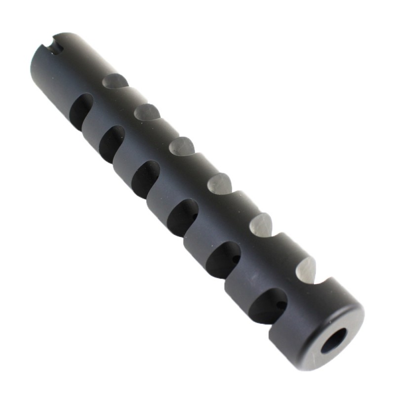 6 Gilled / Slotted Muzzle Brake for AK-47 - Black