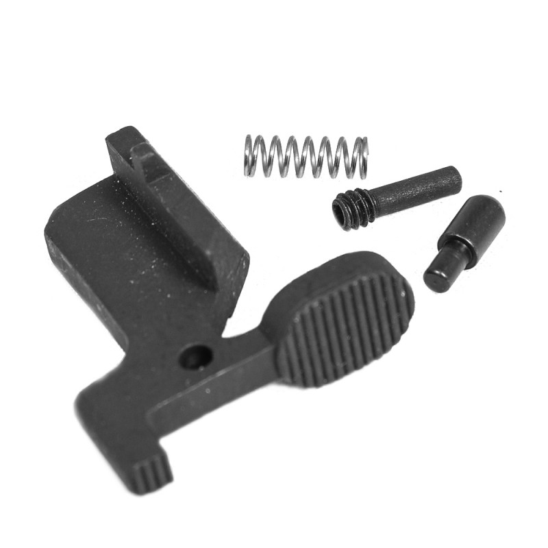 AR-10/LR-308 Bolt Catch Assembly Kit with Plunger, Spring & Screw -Blac...