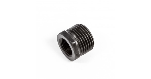 1-2x28-to-3-4x16-Oil-Filter-Threaded-Adapter-Steel-Black-Anodized
